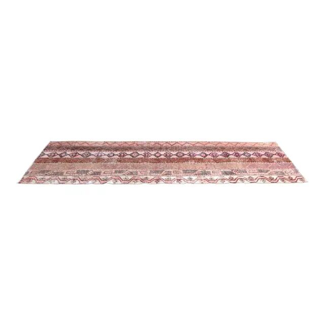 1970's Vintage Turkish Hand-Knotted Hallway Kitchen Runner Rug 84x296