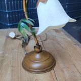 Metal lamp decoration bamboo opaline