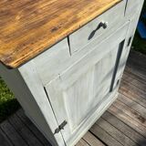 Old Parisian sideboard with 1 door and 1 drawer