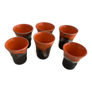 6 tasses à liqueur Valauris