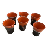Set of 6 small liqueur cups Valauris