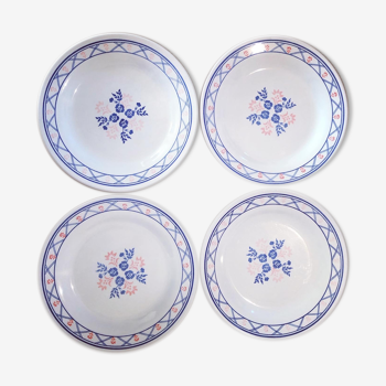 Set of 4 old plates