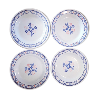 Lot de 4 assiettes anciennes