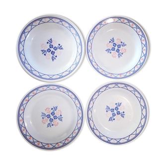 Set of 4 old plates