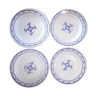 Set of 4 old plates