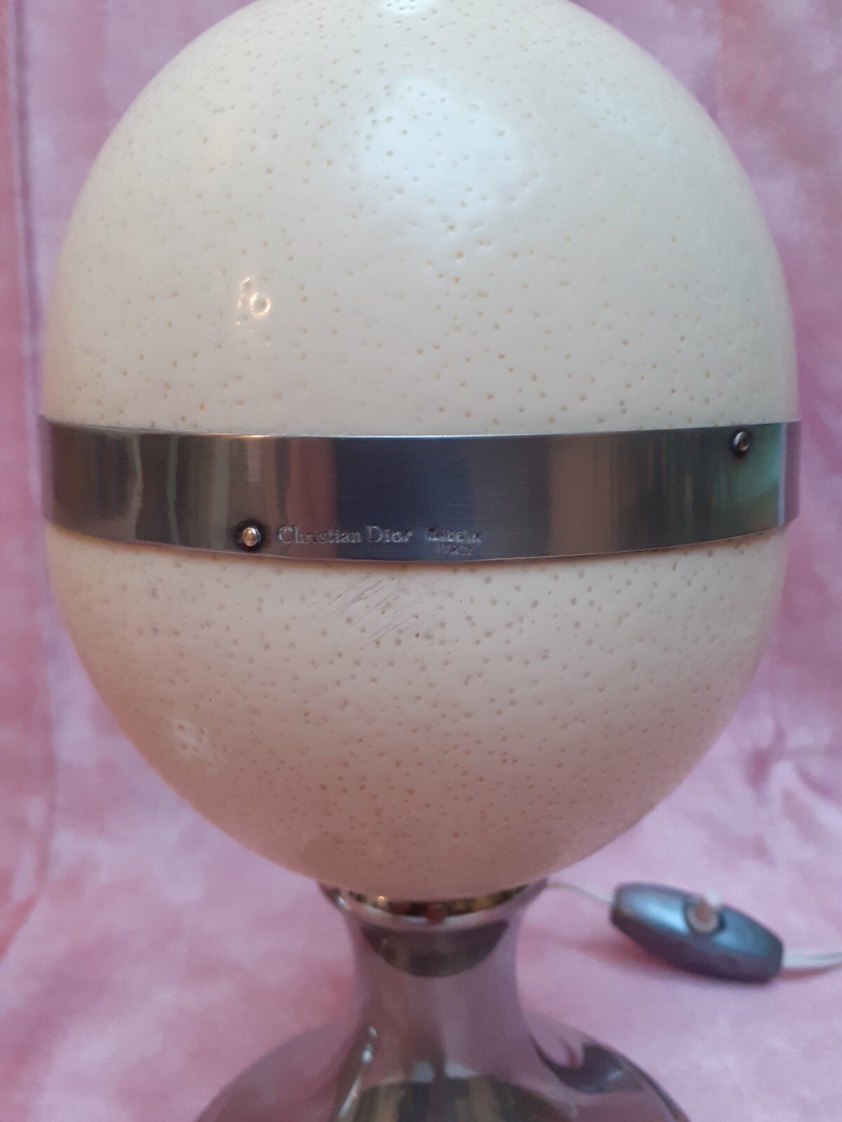 Pair of lamps signed Christian Dior