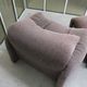 Vintage Maralunga chair and footrest by Vico Magistretti for Cassina