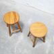 Vintage pine stool