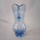 Art Glass Blue Pitcher
