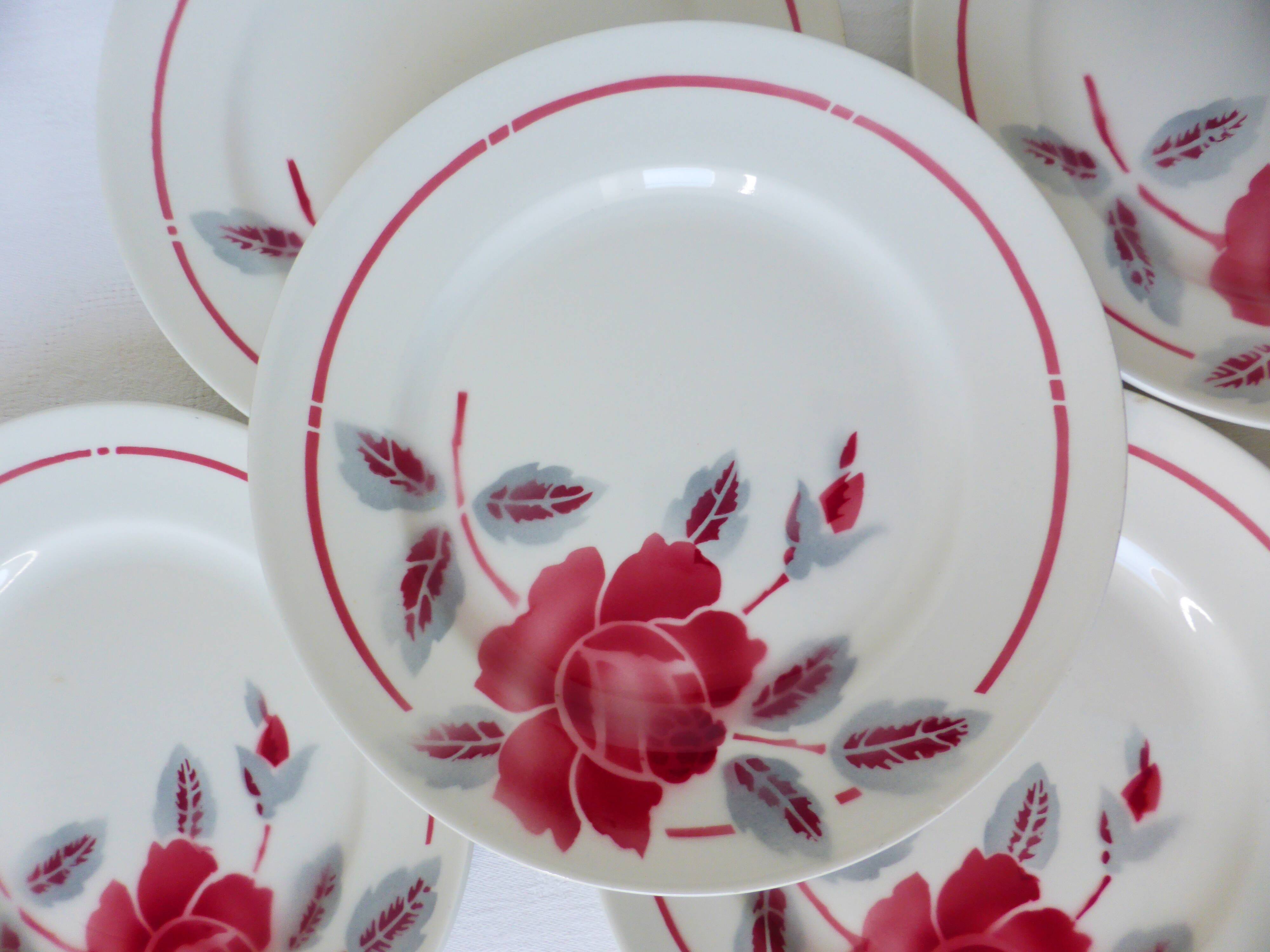 5 assiettes dessert vintage du Moulin des Loups et Orchies (210674)