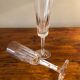 Baccarat crystal champagne flute duo