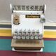 Former white metal cash recorder drawer box vintage child toy