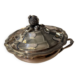 Soupière en métal argenté