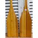 Pair of decorative wooden paddles