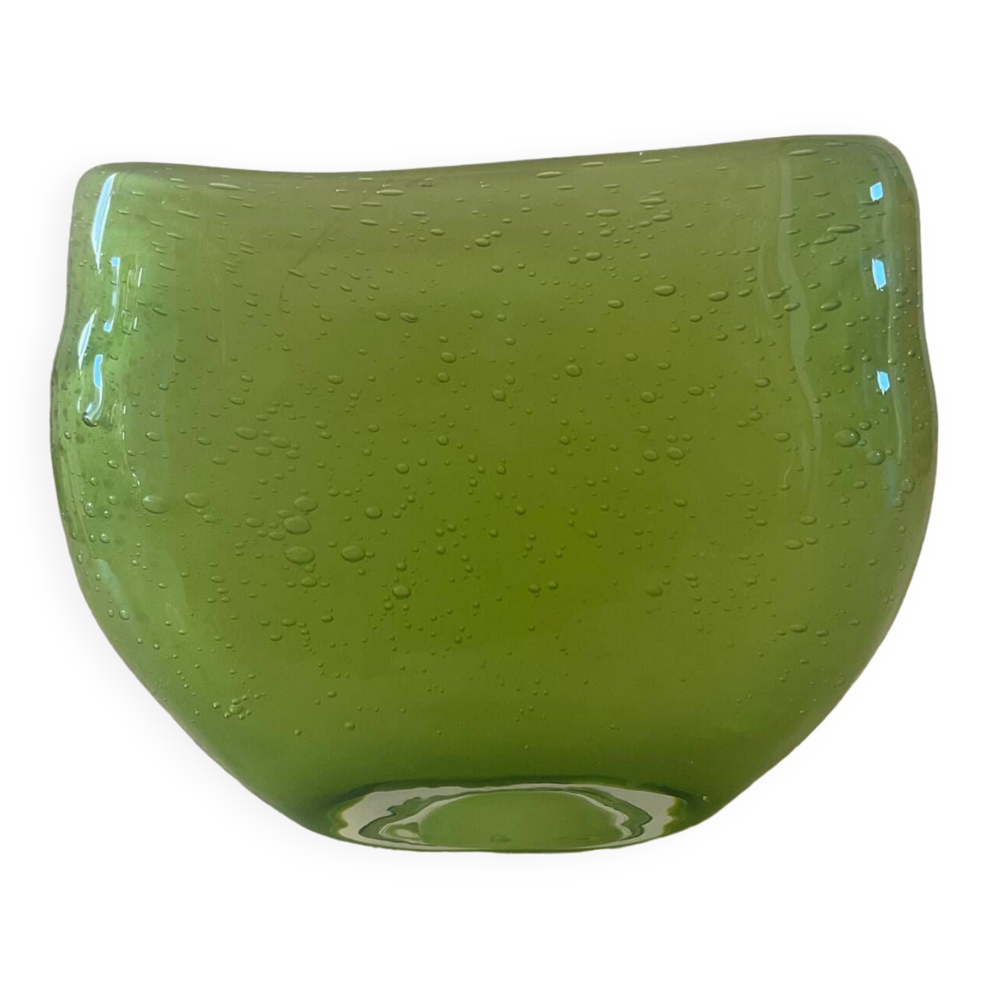 Murano vase in bubble-blown glass paste