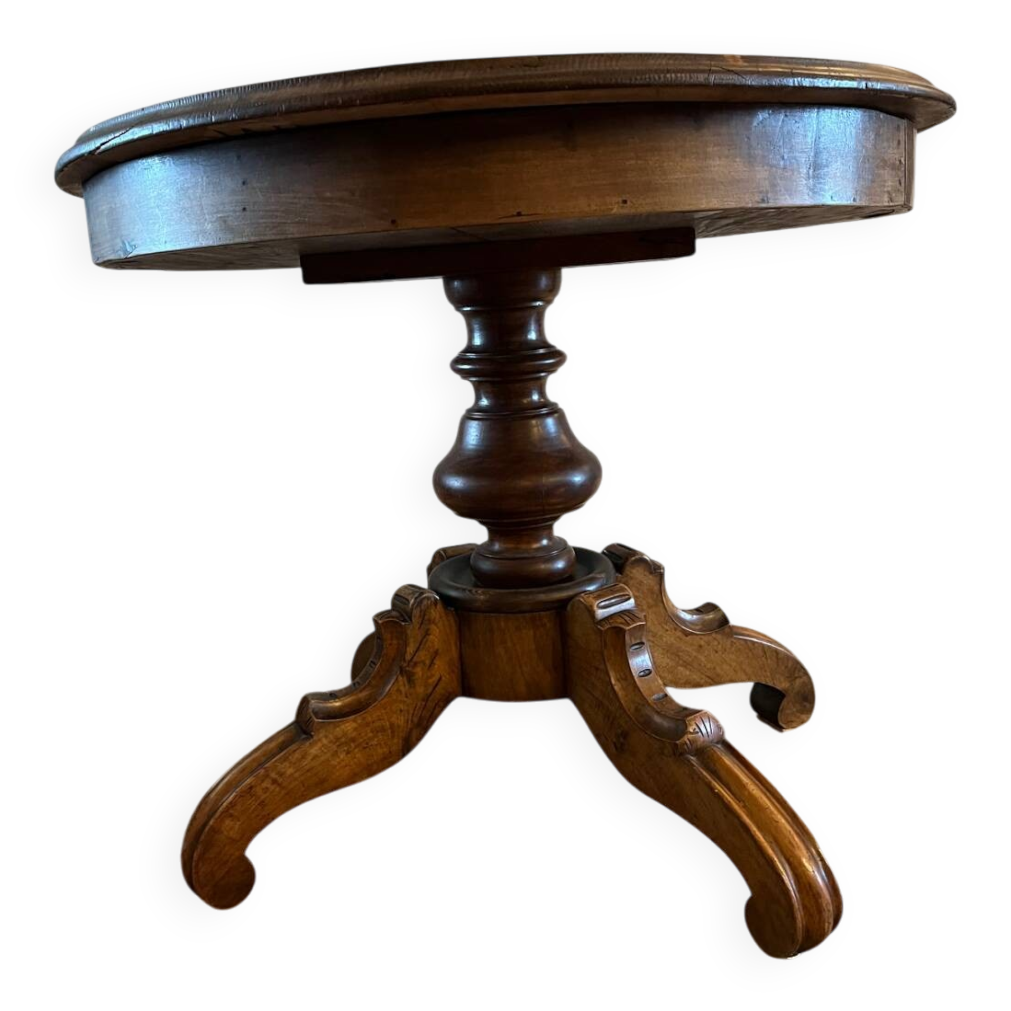 Antique gueridon GM with central leg