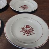 Villeroy & Boch Flora series of six soup plates