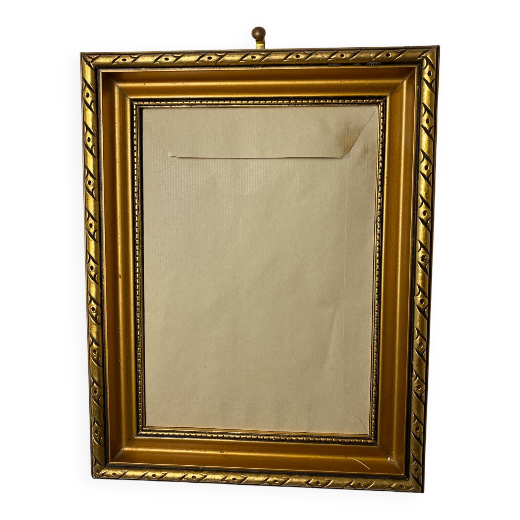 Gold and black wooden frame