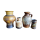 Vintage Set of Four West German Ceramic Vases - Fat Lava - Scheurich - 1960s