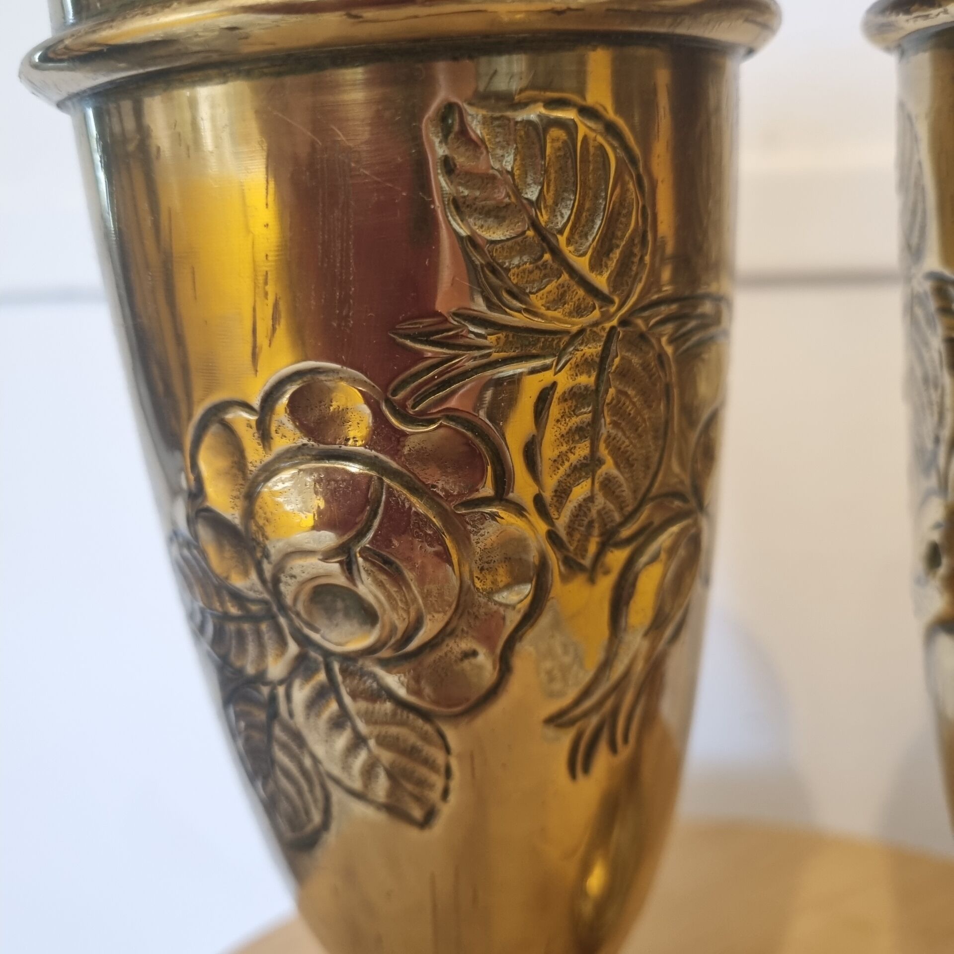 Paire de vases en cuivre début XXéme