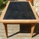 Splendide ancienne table scandinave à rallonges rénovée en chêne 2m58m