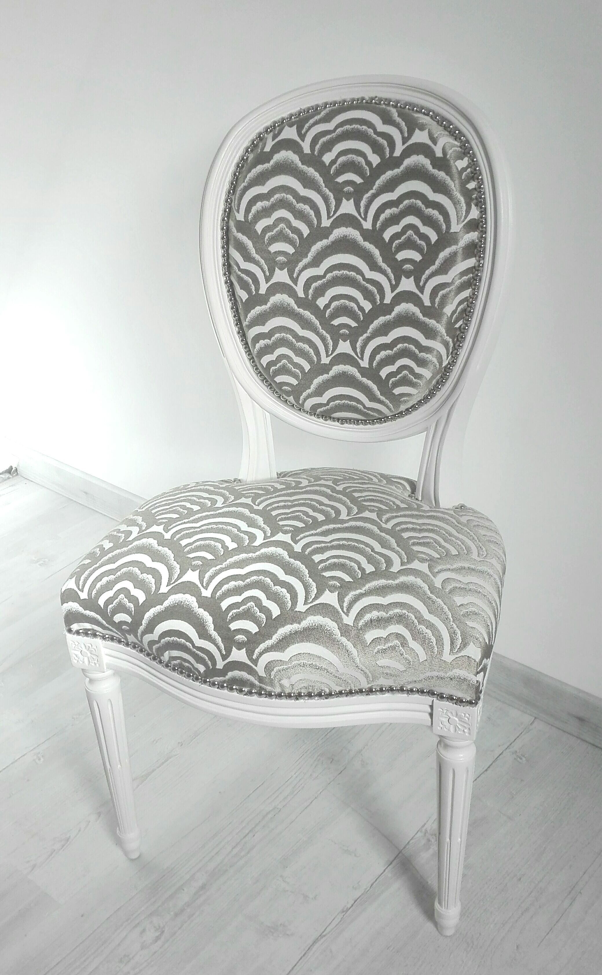 Restored medallion of Louis XVI style Chair