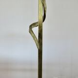Pair of gilded brass lamps in the style of Fondica, 1970s