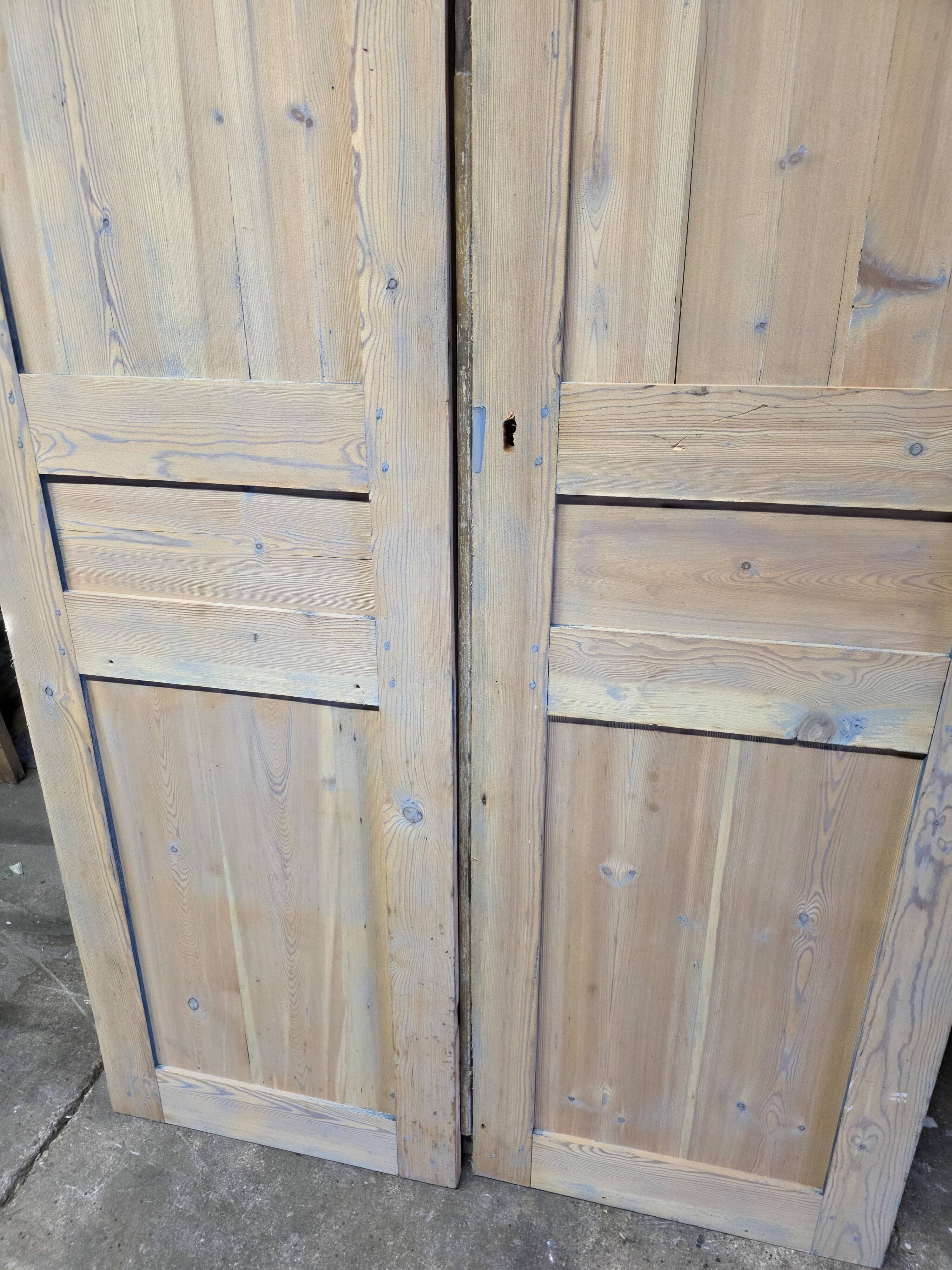 Pair of pine doors from the 19th century.