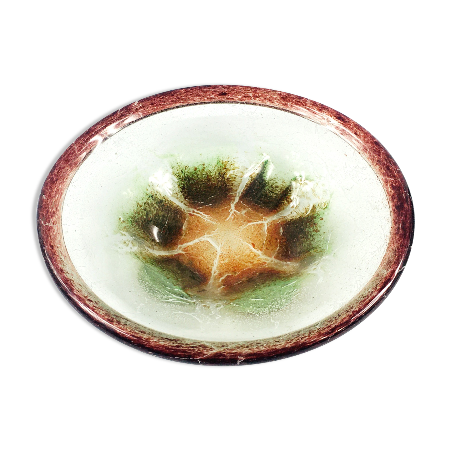 Art deco "Ikora" glass bowl by Karl Wiedmann for WMF, Germany, 1920s-30s