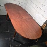 Scandinavian extendable teak table from the 1960s (butterfly extension)