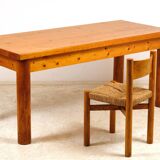 René Martin desk and Méribel chair by Charlotte Perriand 1955