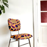 Re-carpeted vintage chair