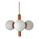Lustre Spoutnik vintage suspendu Space Age orange rétro éclairage de plafond