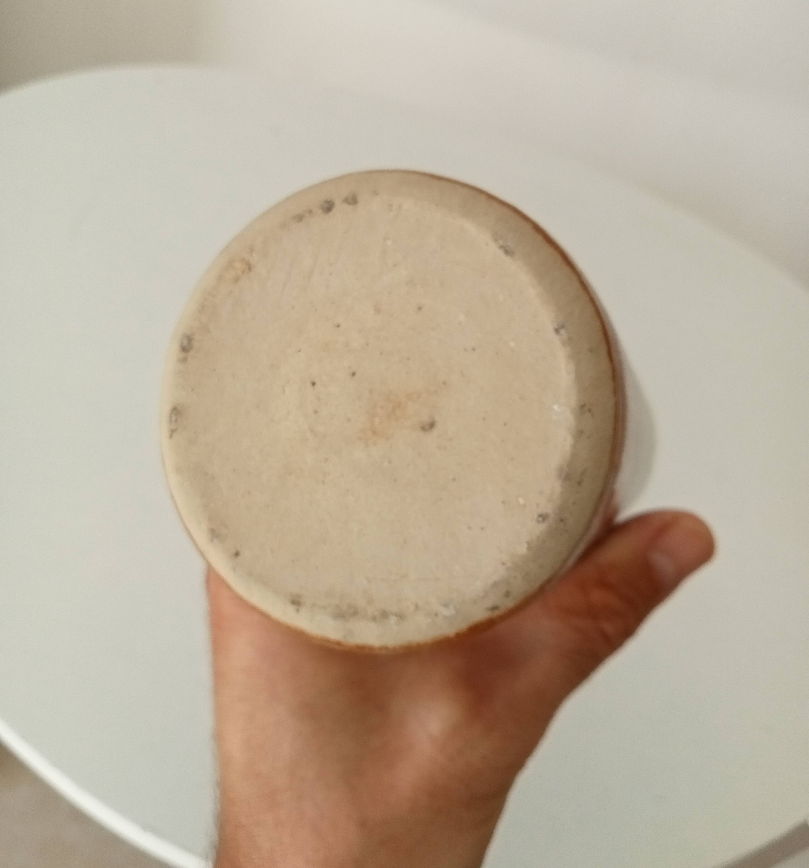 Antique glazed stoneware bottle