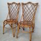 Pair of rattan chairs by Louis Sognot