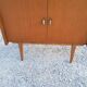 Library secretary of the 50s in blond oak compass feet