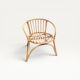 Small vintage rattan children's armchair