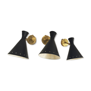 suite de trois appliques