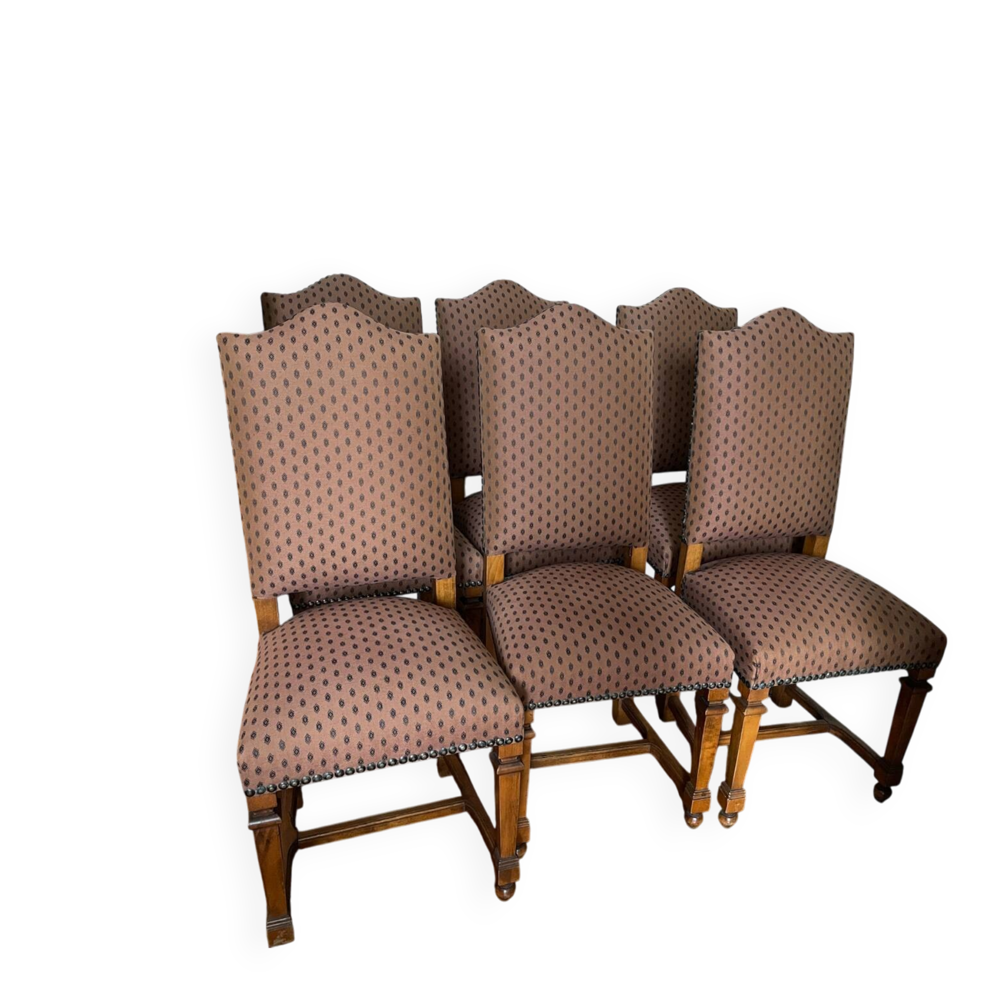 Set of 6 Louis XIII chairs