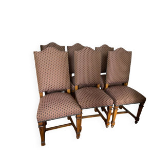 Lot 6 chaises louis xiii