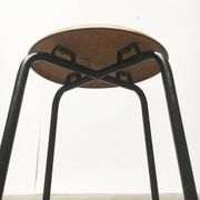 Tabouret danois du milieu du siècle par MH Stalmöbler