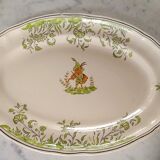 Plat ovale motif lutin manufacture Longchamps