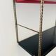 Adjustable wall shelf Mid-Century Modern in brass and metal