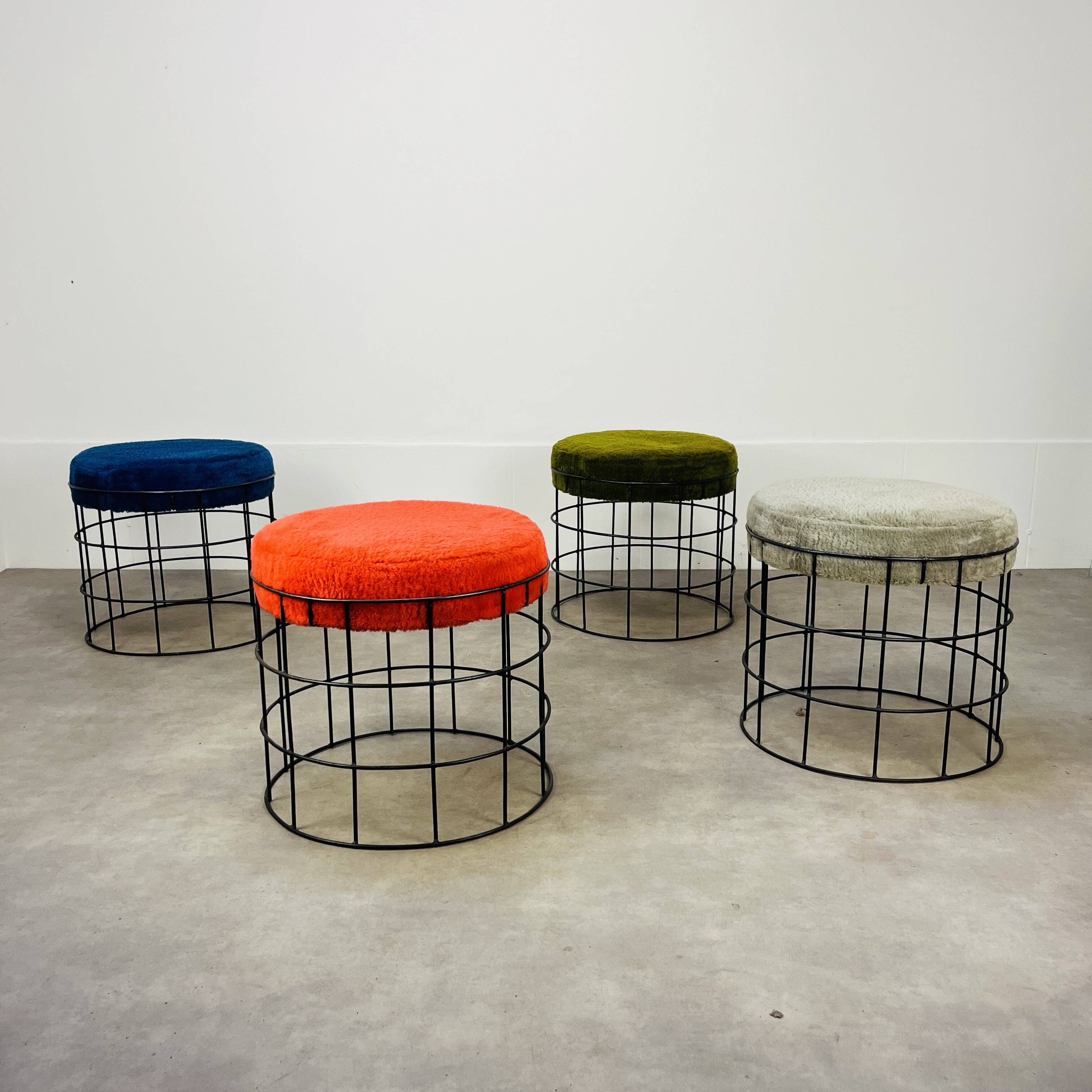 4 T1 stools by Verner Panton, 1960s design