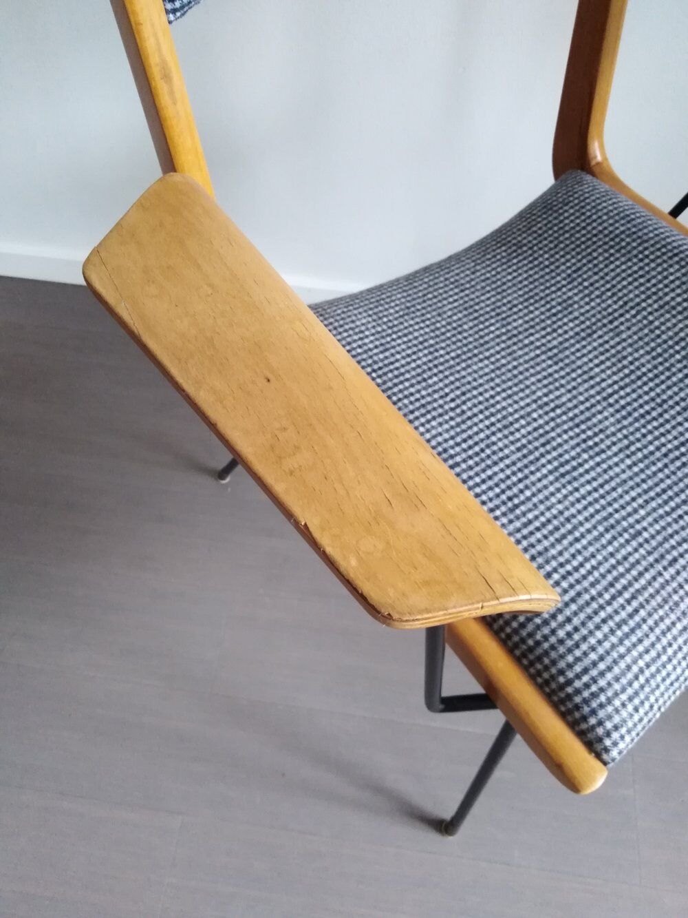 Chaise boomerang par Carlo de Carli années 1950