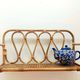 Vintage rattan shelf from the 1970s