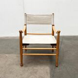 Mid-century modern Danish safari chair by Farstrup, 1960s.