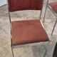 Dining room table + 4 stainless steel and smoked glass chairs 1970