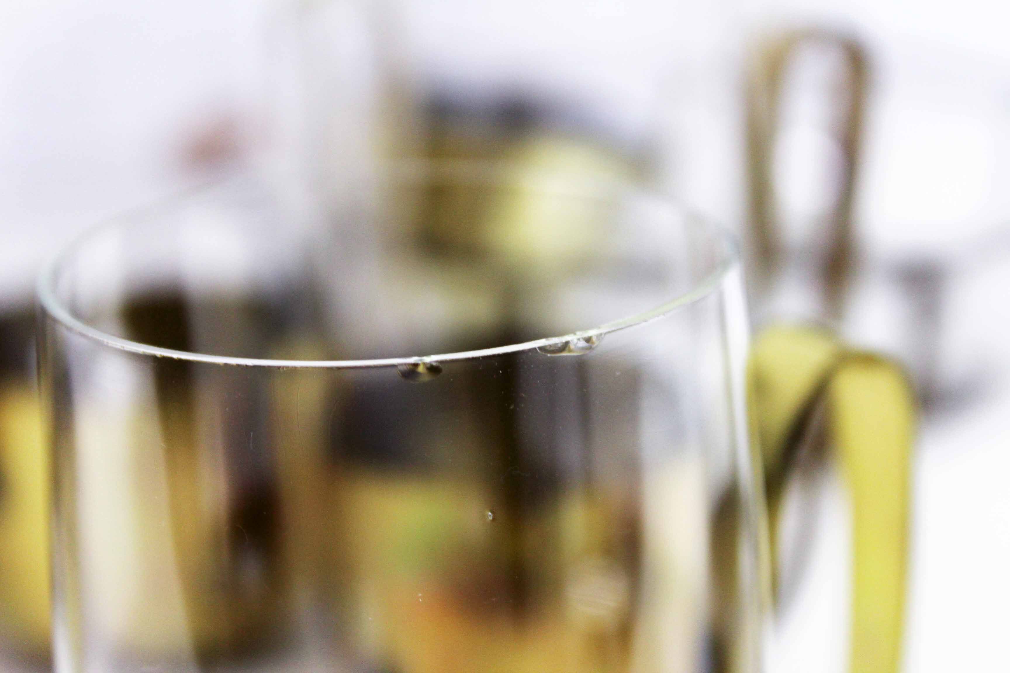 Brass orangeade service and 60s glass