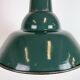 Industrial French Petrol Enamel Pendant Lamp from Sammode, 1950s